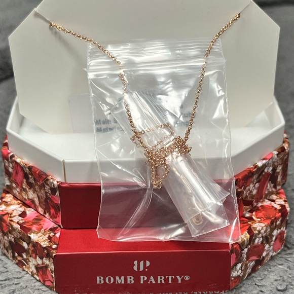 NWT Bomb Party July 2023 Birthday Ruby Necklace - Picture 4 of 7